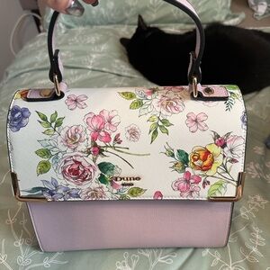 Pink and white Dune handbag